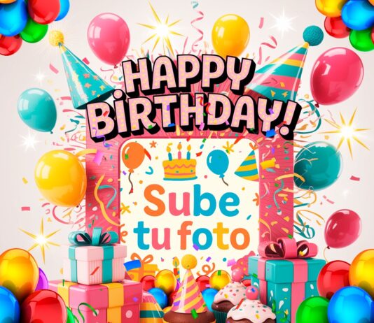 Cumpleaños – Marcos de Cumpleaños para tu Foto